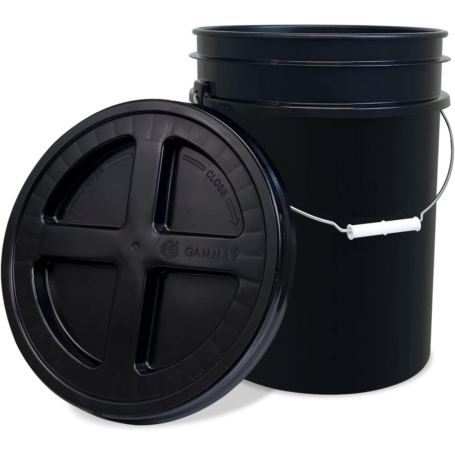 5 Gallon Bucket with Gamma Seal Screw on Airtight Lid, Food Grade