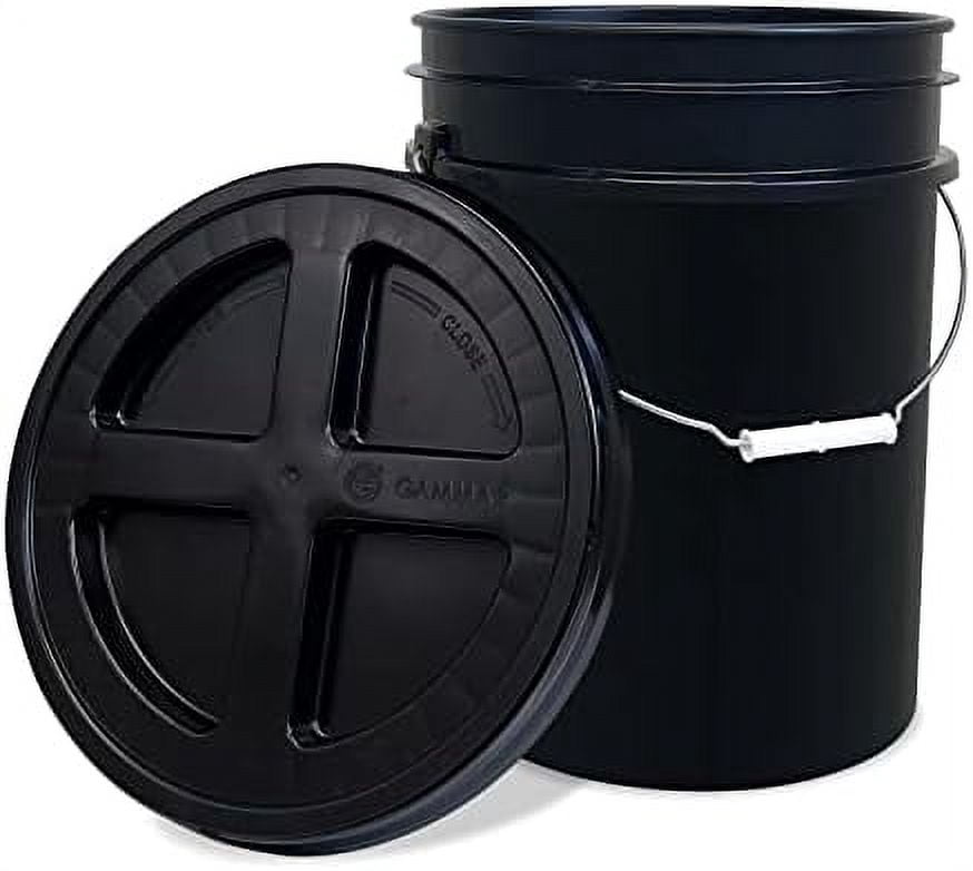 5 Gallon Bucket With Gamma Seal On Airtight Lid, Food Grade Storage