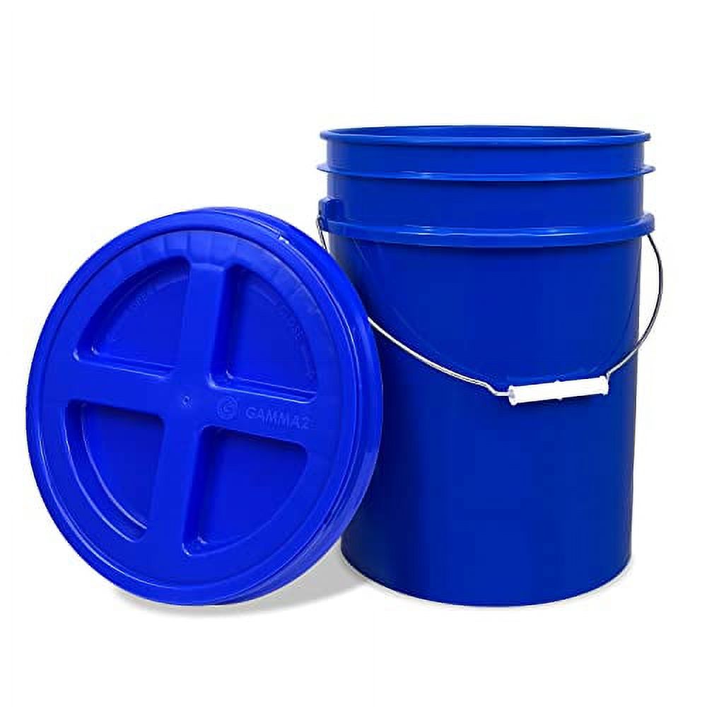 5 Gallon Bucket With Gamma Seal On Airtight Lid, Food Grade Storage
