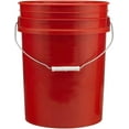 5 Gallon Buckets, Six (6) Pack Plastic Red, White & Blue