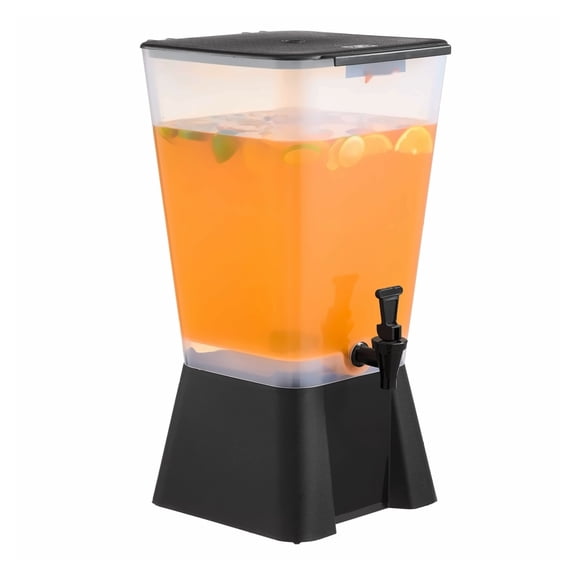 5 Gallon Drink Dispenser with Spigot - Plastic Beverage Container for Parties, Iced Tea, Juice, Water - Large Capacity 19L Dispenser