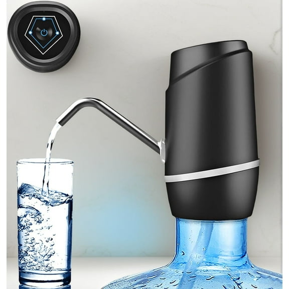 Eshufta5 5 Gallon Plastic Electric Water Dispenser with USB Rechargeable Pump and Accessories