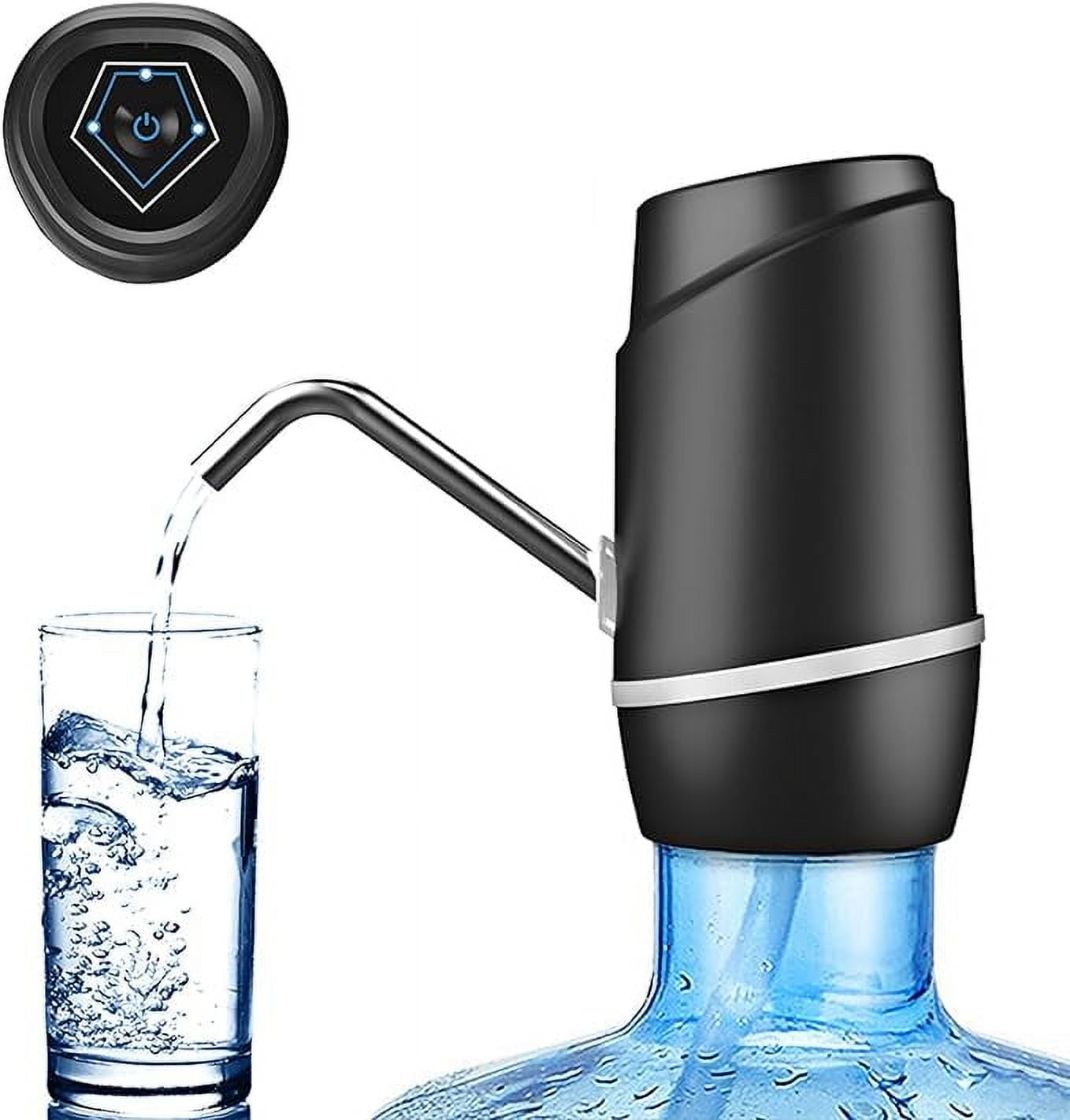Black USB Rechargeable 5 Gallon Electric Water Dispenser