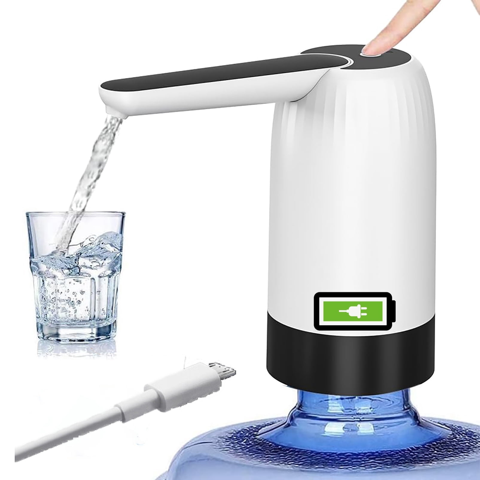 5 Gallon Electric Portable Water Dispenser, Water Bottle Pump 5 Gallon Water Dispenser, USB Charging Electric Drinking Portable Water Dispenser, 2-5 Gallon Water Bottle