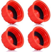 5 Gallon Gas Can Cap Replacement, Coarse Thread Gas Cap for Gasoline, Portable Gas Tank Lid for 5+ Gallon Plastic and Metal Gas Cans, Includes Spout Replacement Old Style(Pack of 4)