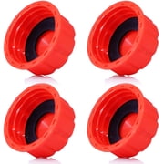 5 Gallon Gas Can Cap Replacement, Coarse Thread Gas Cap for Gasoline, Portable Gas Tank Lid for 5+ Gallon Plastic and Metal Gas Cans, Includes Spout Replacement Old StylePack of 4