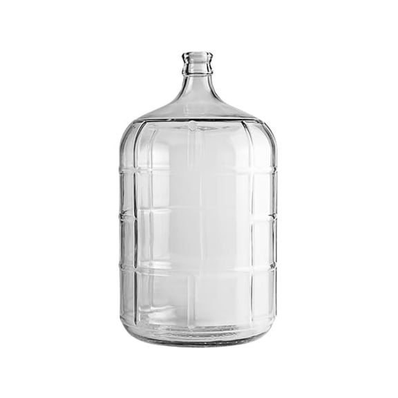 5 Gallon Glass Carboy | Clear Italian Glass Fermenter for Wine & Beer Brewing, Home Fermentation Container | Durable Jug for Storage or Aging, Fits #7 Stopper (Not Included)