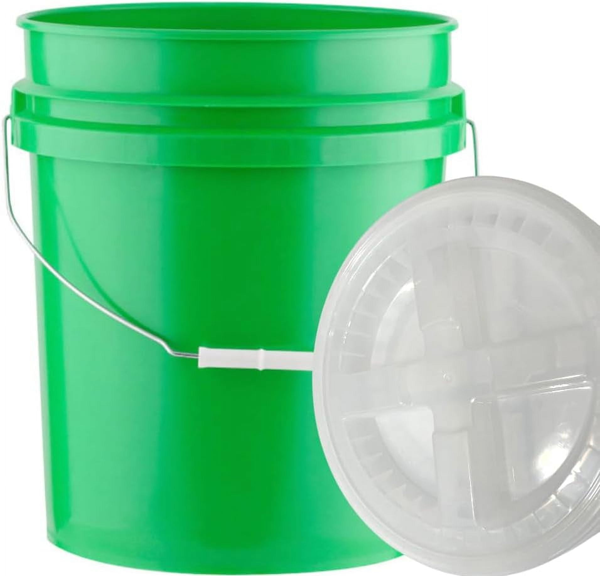 5 Gallon Grade Plastic Bucket With Air Tight On Lid Made In Container
