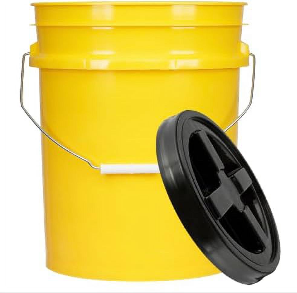 5 Gallon Grade Plastic Bucket With Air Tight On Lid Made In Container