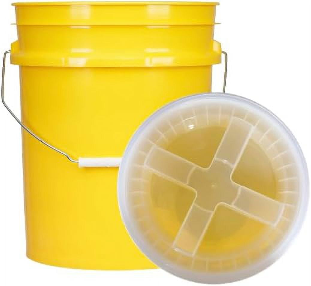 5 Gallon Grade Plastic Bucket With Air Tight On Lid Made In Container