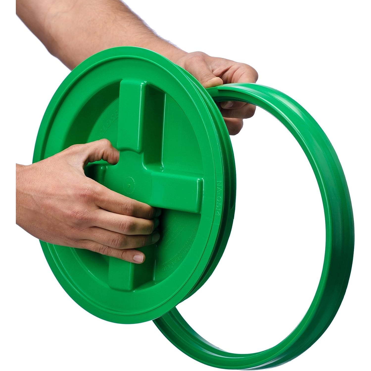 5 Gallon Green Gamma Seal Lid- 6 Pack
