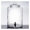 thumbnail image 1 of 5 Gallon Hammered Glass Beverage Dispenser with Spigot – Large Drink Dispenser for Parties, Weddings, Cold Brew, Lemonade, Iced Tea & More, 1 of 2