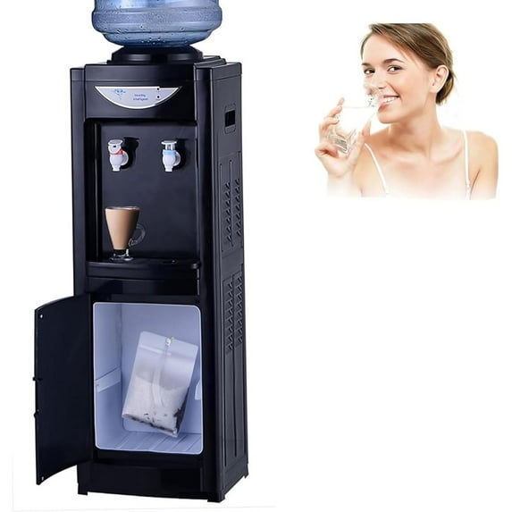 5 Gallon Hot & Cold Water Dispenses Water Cooler Dispenser Top Loading for Home Black1