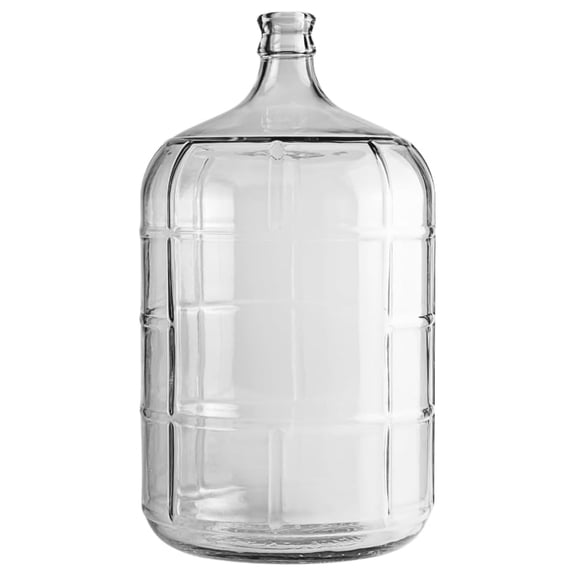 5 Gallon Italian Glass Carboy | Clear Fermenter for Wine & Beer | For Home Brewing, Fermentation Jar & Storage | Durable Wine Fermenting Jug | #7 Stopper NOT INCLUDED