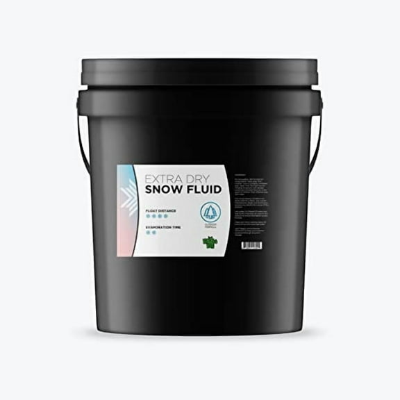 Froggy's Flakes® - EXTRA DRY - OUTDOOR FORMULA-5 Gallon Pail - Snow Juice Machine Fluid by Froggy's Fog® - (>30 Foot Float / Drop) Highly Evaporative Formula