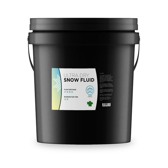 Froggy's Flakes - ULTRA DRY - NO ODOR -5 Gallon Pail- Indoor Snow Juice Machine Fluid by Froggy's Fog - (30-50 Foot Float / Drop)