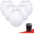 thumbnail image 1 of 5 Gallon Paint Strainer with Elastic Top Opening White Fine Mesh Filters Bag for Gardening (30 Pieces), 1 of 7
