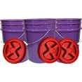 5 Gallon Purple Food Grade BPA Free, Made in USA, Plastic Bucket with