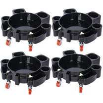 5-Gallon Rolling Bucket Dolly - Heavy Duty 5-Caster Mobile Bucket Stand (4-Pack)
