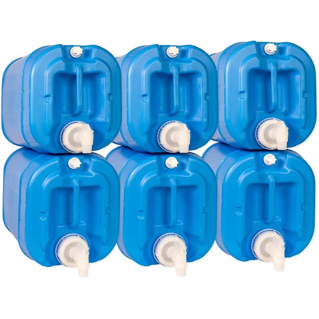 5 Gallon Stackable Water Containers (3Pack) 100 Food Grade, BPA