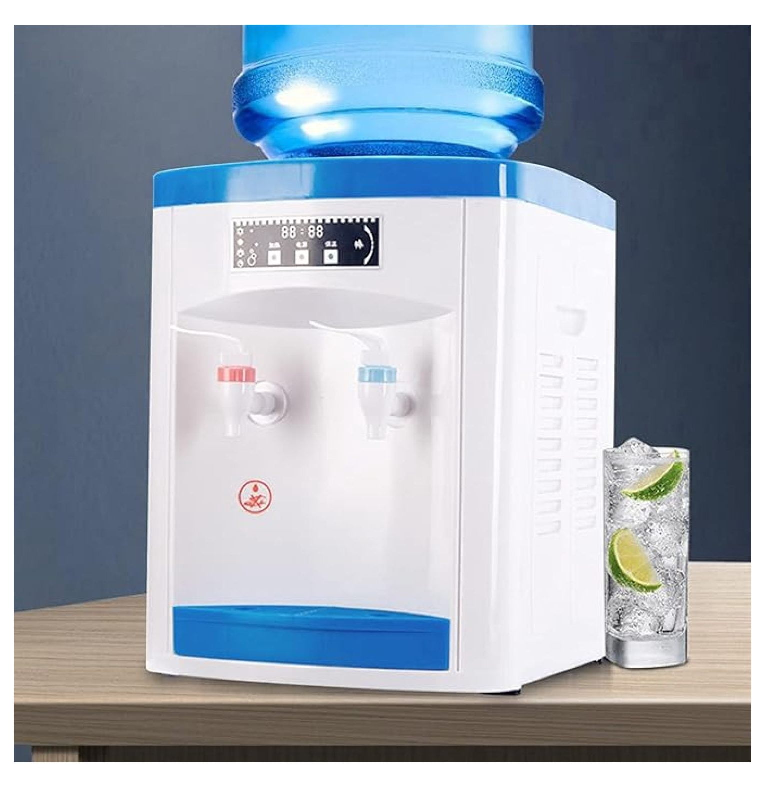 5 Gallon Top Loading Water Cooler Dispenser Cold/Hot Water Dispenser Home Office Drinking Machine 110V (White)