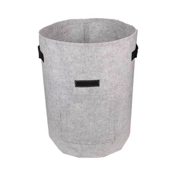 5 Gallon Vegetable Grow Containers with Harvest Flap, Durable Nonwoven Fabric Pots for Growing Potatoes and Root Crops, Gray