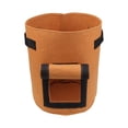 thumbnail image 1 of 5 Gallon Vegetable Planting Bags with Visual Access Flap, Durable Aeration Fabric Garden Pots for Growing Potatoes and Carrots, Camel, 1 of 4