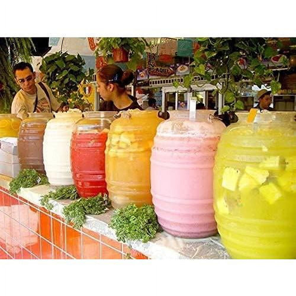5 Gallon Vitrolero Jug With Lid Aguas Frescas Plastic Water Container