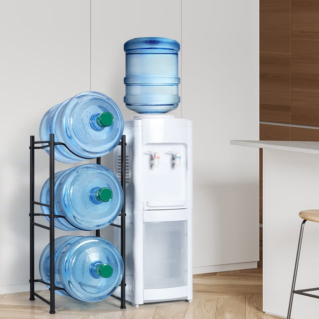 5 Gallon Water Bottle Holder 3 Tiers Heavy Duty Water Jug Rack Storage ...