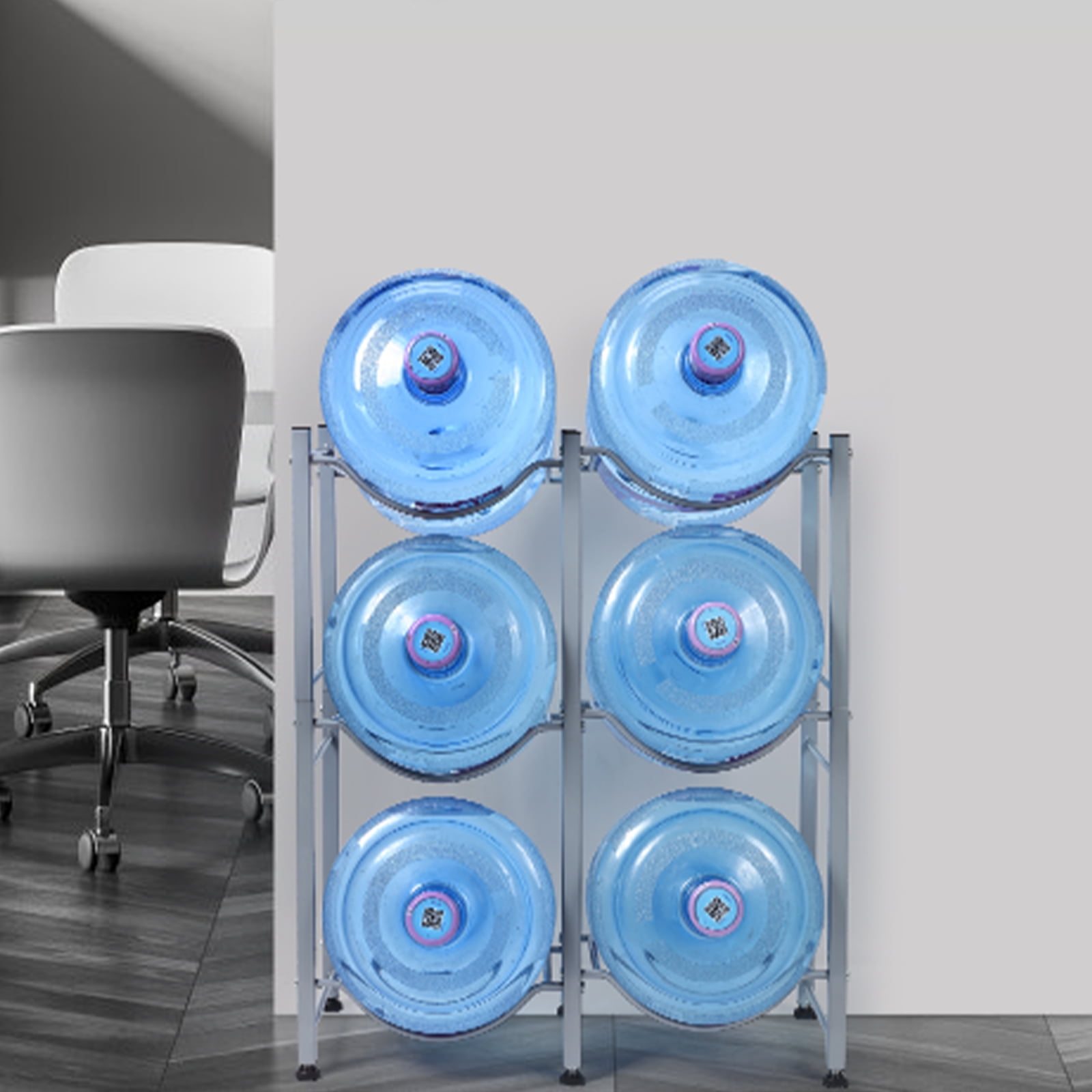 5 Gallon Water Bottle Holder,3Tier Water Jug Holder Rack for 6 Bottle ...