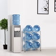 5 Gallon Water Bottle Holder, 4 Tier Double Row Heavy Duty Water Cooler ...