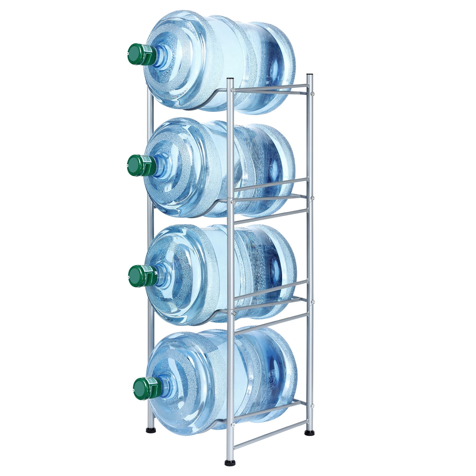 5 Gallon Water Bottle Jug Rack 4 Tier Heavy Duty Water Bottle Storage ...