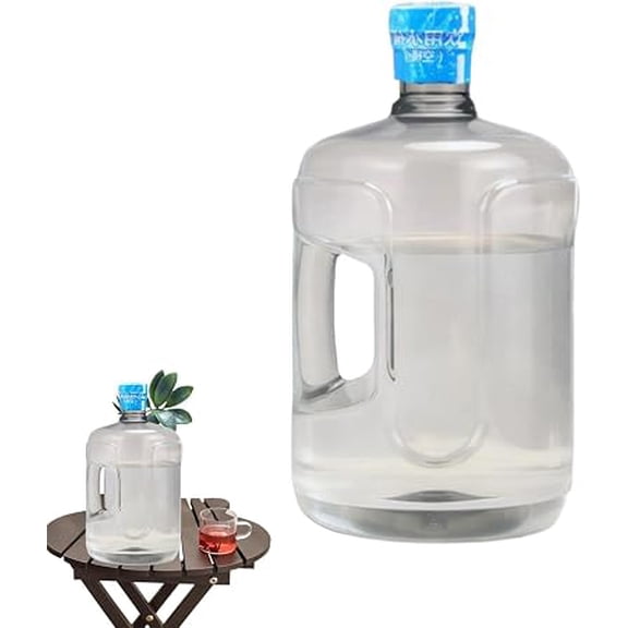 5 Gallon Water Bottle, Reusable Drinking Tank with Easy Carry Handle, Portable Refillable Container for Home Kitchen Office Camping