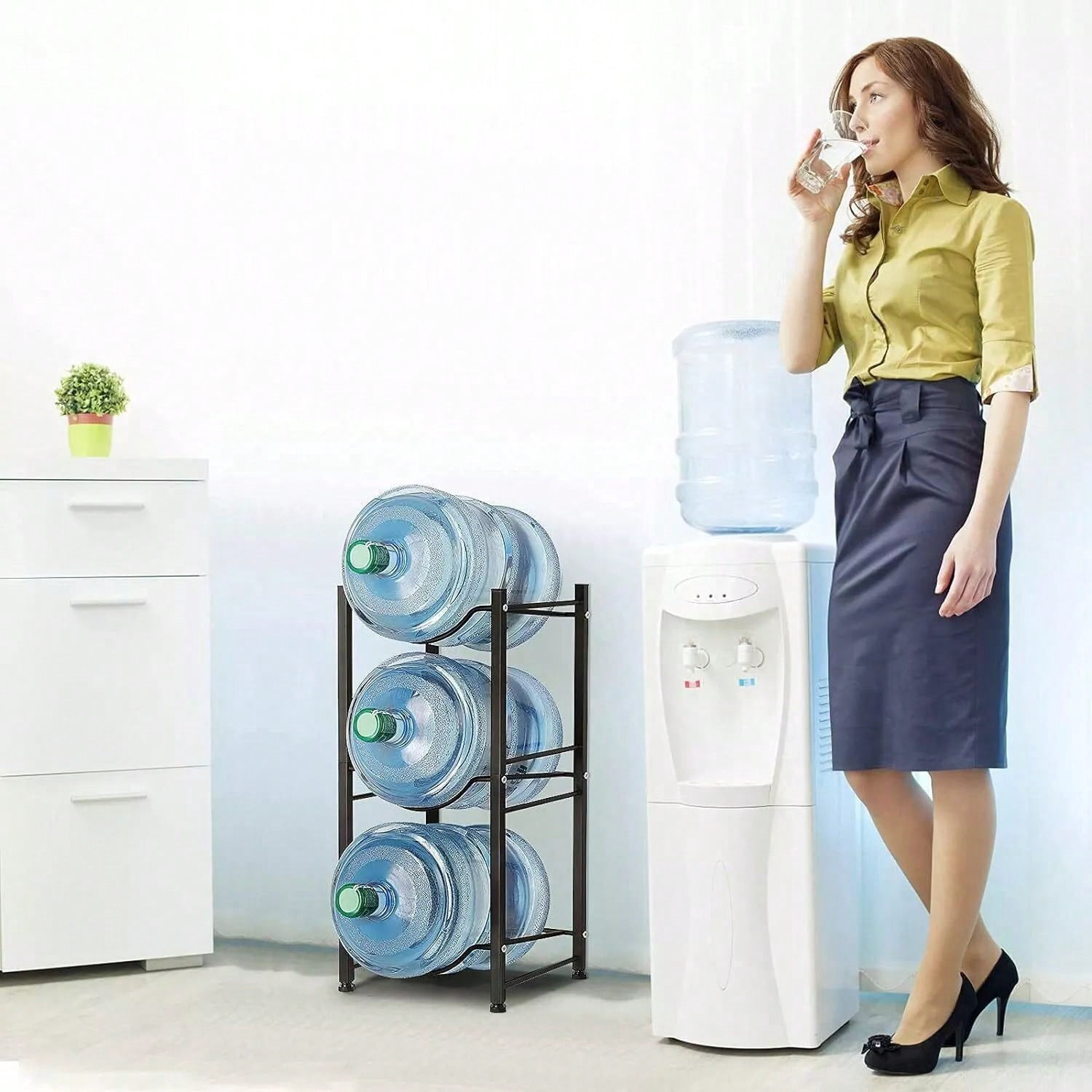 5 Gallon Water Bottle Storage Rack Detachable Heavy Duty Water Cooler ...