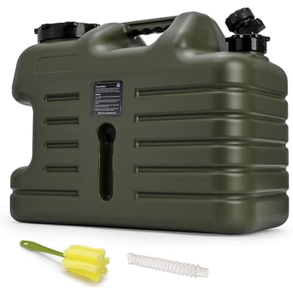 5 Gallon Water Container with Spigot, Portable Water Storage Jug for Camping, Sturdy Thick Water Storage Tank, BPA Free, No Leak for Outdoor, Car, Hiking, Hurricane Supplies, Emergency