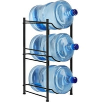 5 Gallon Water Jug Holder 3 Tier Water Cooler Jug Storage Rack, Black