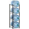 thumbnail image 1 of 5 Gallon Water Jug Holder Water Bottle Storage Rack, 4 Tiers, Dark Brown, 1 of 6