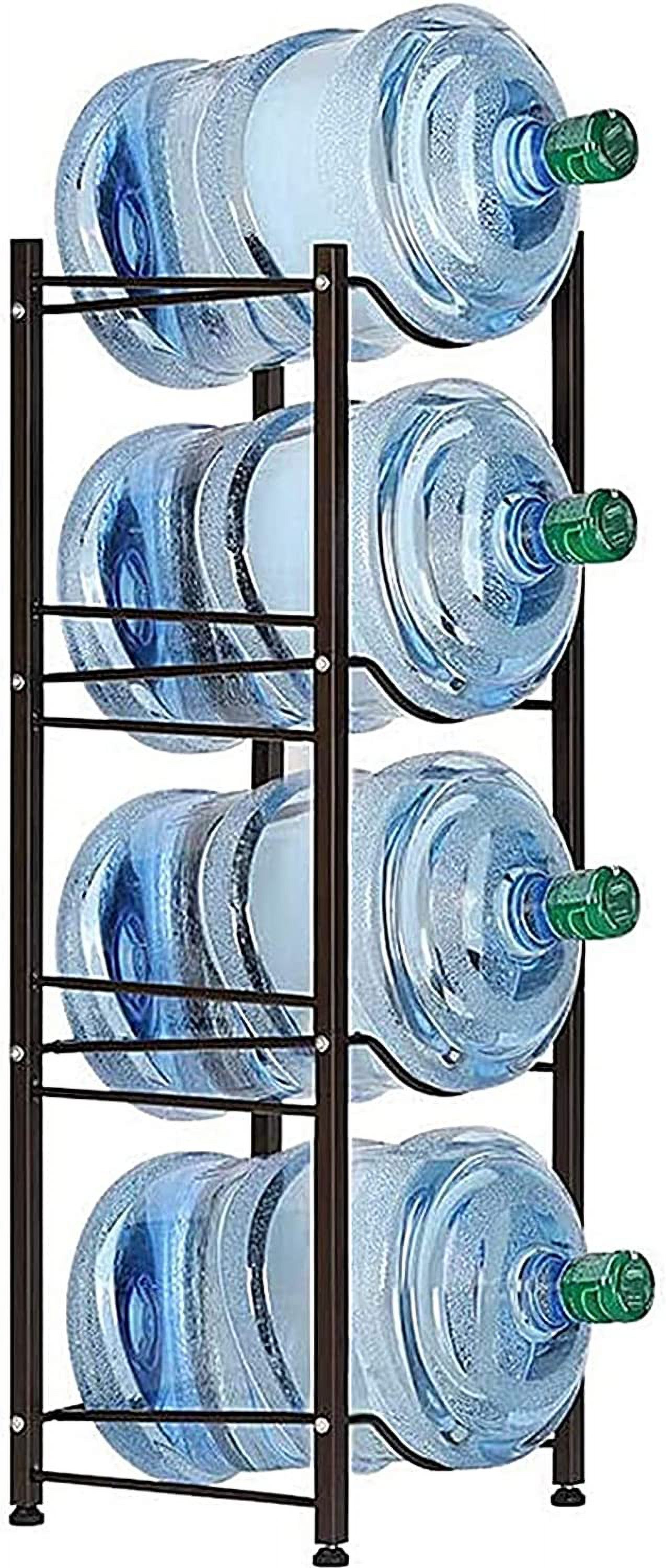 5 Gallon Water Jug Holder Water Bottle Storage Rack, 4 tier water ...