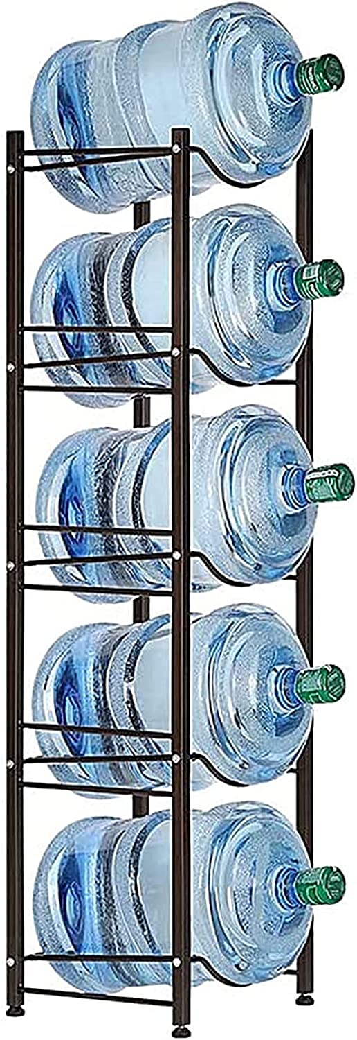 5 Gallon Water Jug Holder Water Bottle Storage Rack, 5 tier water ...