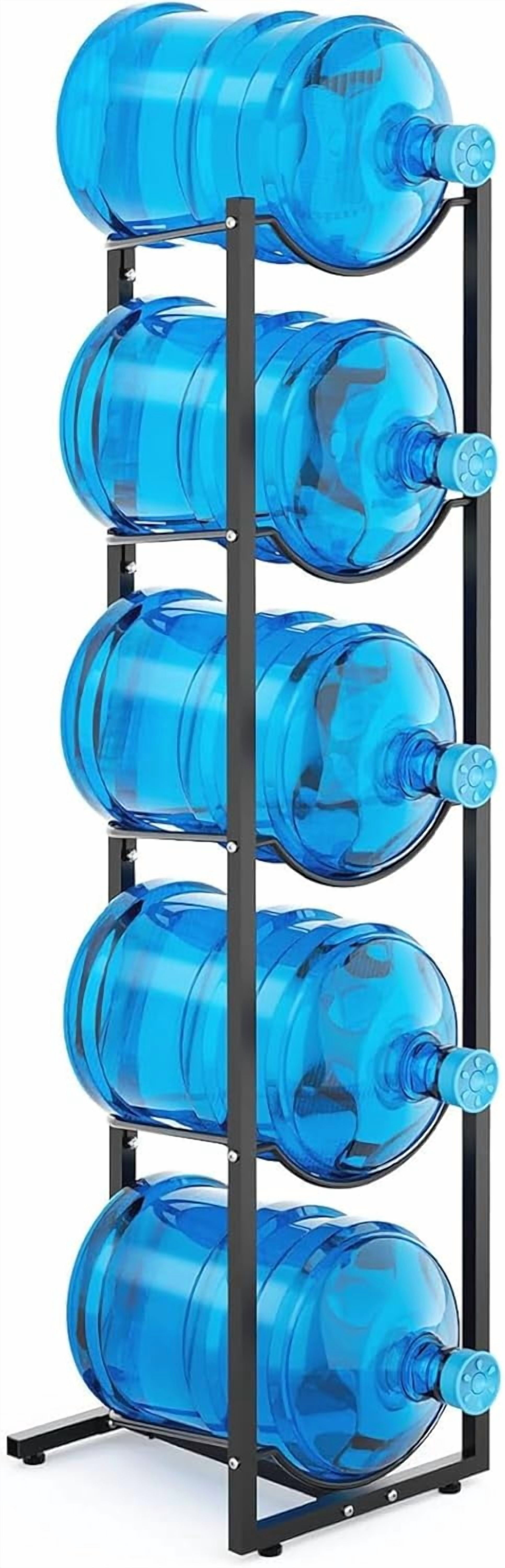5 Gallon Water Jug Rack: 5 Tier 5 Gal Bottle Holder Stand for Home ...