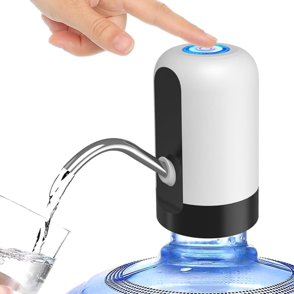 5 Gallon Water Table Pump Rechargeable, Water Dispenser for 5 Gallon Bottle Bottom Loading, Portable USB Charging Automatic Drinking Mini Water Jug Dispenser