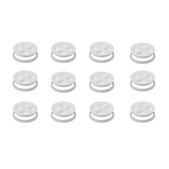 5 Gallon White Gamma Seal Lids -12 Pack