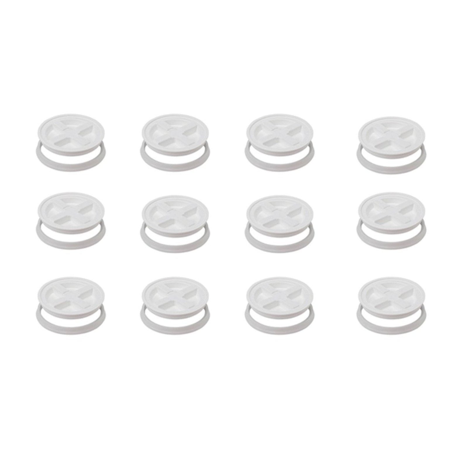 5 Gallon White Gamma Seal Lids -12 Pack