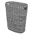 5 Gallon Wicker Trash Can,Wicker Bathroom Trash Can with Handles