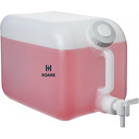 5 Gallons Carboy Dispenser with Faucet and Lid Water Container Heavy-Duty HDPE Carboy for Multi Purpose Uses & Liquid Storage  Mixing Container  Made in USA