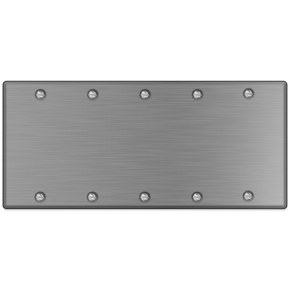 5-Gang Blank Stainless Steel Wall Plate Cover, Made in USA, Standard Size Stainless Steel Blank Light Switch Cover, Cover Plate for Unused Outlets & Electrical Boxes, Matching Screws