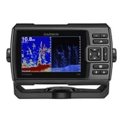 Garmin STRIKER 5CV with Transducer, 5 GPS Fishfinder, CHIRP Traditional And ClearVu Scanning Sonar Transducer, Built In Quickdraw Contours Mapping Software