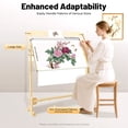 5‑Gear Adjustable Pine Wood, Floor Standing Embroidery Stand ...