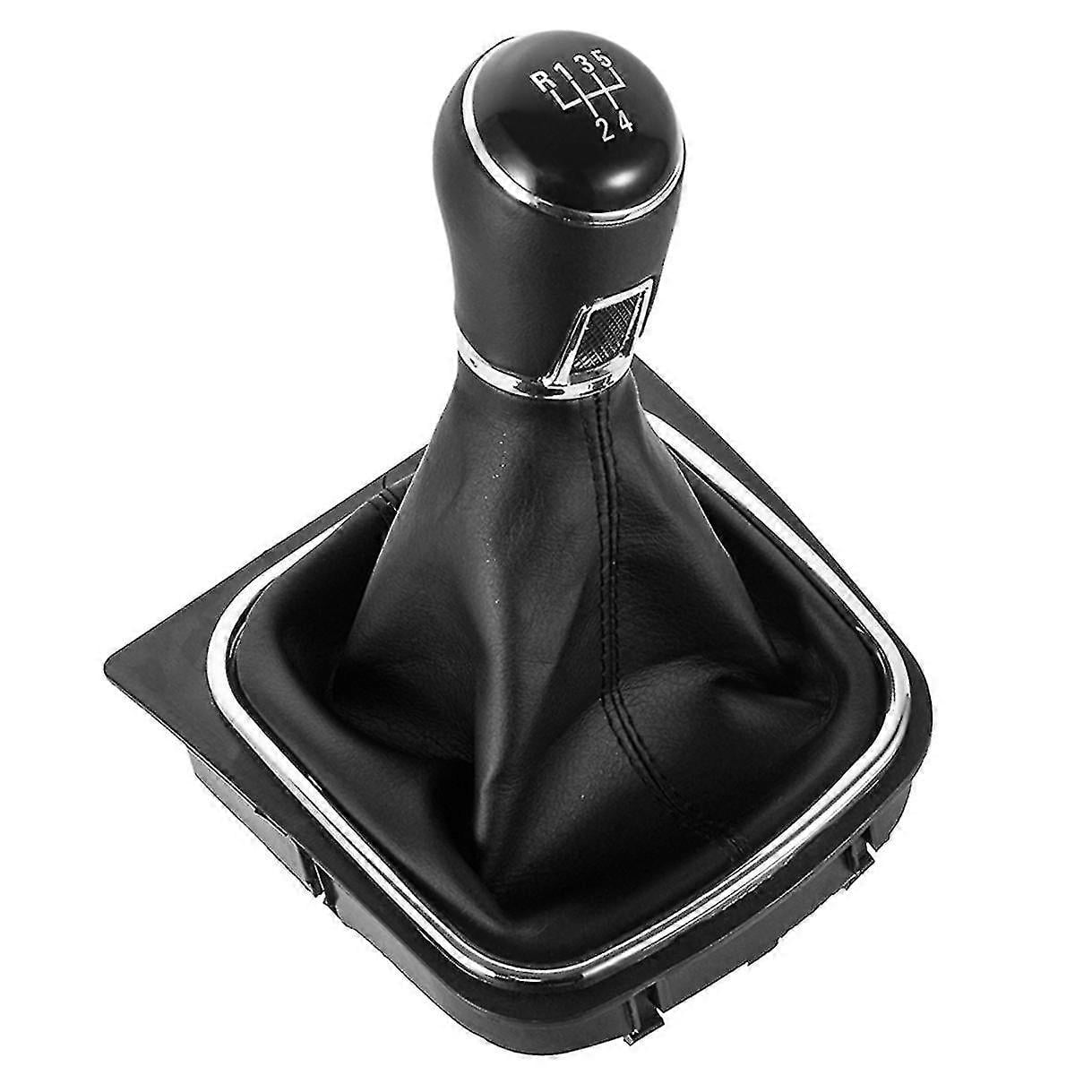 5 Gears Car Gear Shift Knob Dustproof Cover For Golf 5 Mk5 R32 Golf 6 Mk6 Pu Leather Shift Knob Gai
