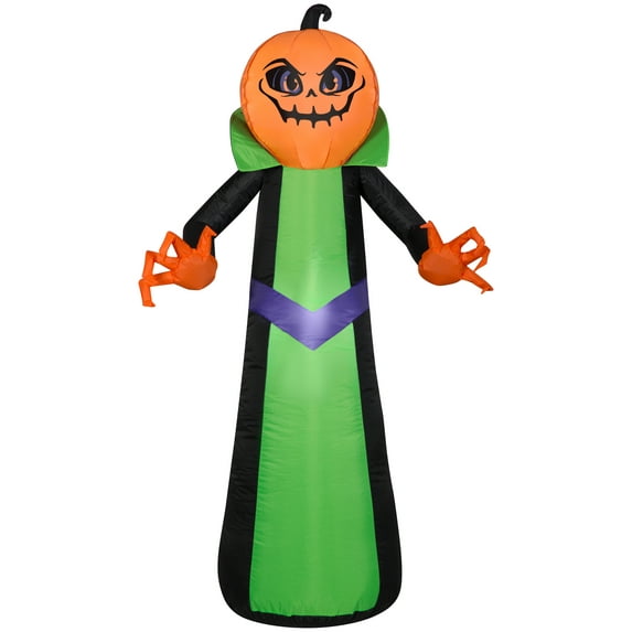 5' Gemmy Airblown Inflatable Pumpkin Reaper Halloween Decoration